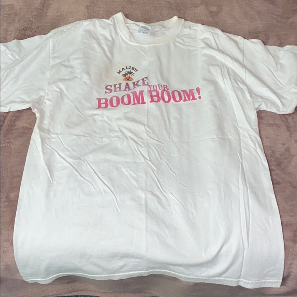 a white shirt